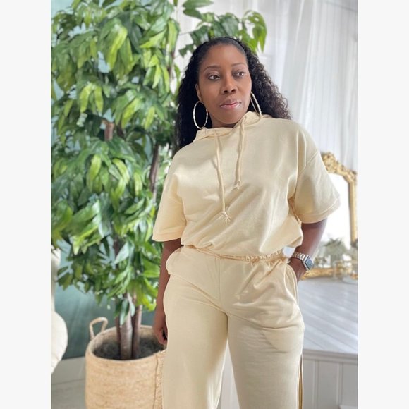 (NWT) Side Slit Jogger & Hoodie Set - Picture 3 of 3